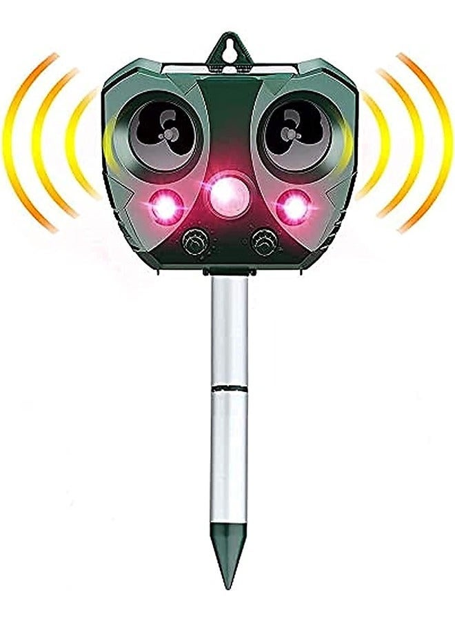 Arabest Cat Repellent,Solar Ultrasonic Animal Cat Repeller with Motion Sensor,IP65 Waterproof USB/Battery Operated Animal Scarer Repels All Animals - Image 2