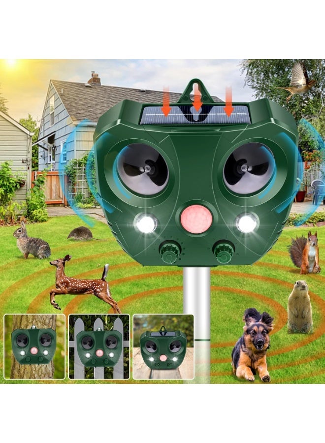 Arabest Cat Repellent,Solar Ultrasonic Animal Cat Repeller with Motion Sensor,IP65 Waterproof USB/Battery Operated Animal Scarer Repels All Animals - Image 1
