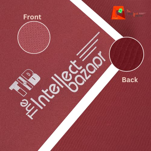 TIB Yoga Mat 4mm Anti-Skid EVA Yoga Mats for Women & Men with Strap | Anti Slip Exercise Mat - Maroon - Image 3