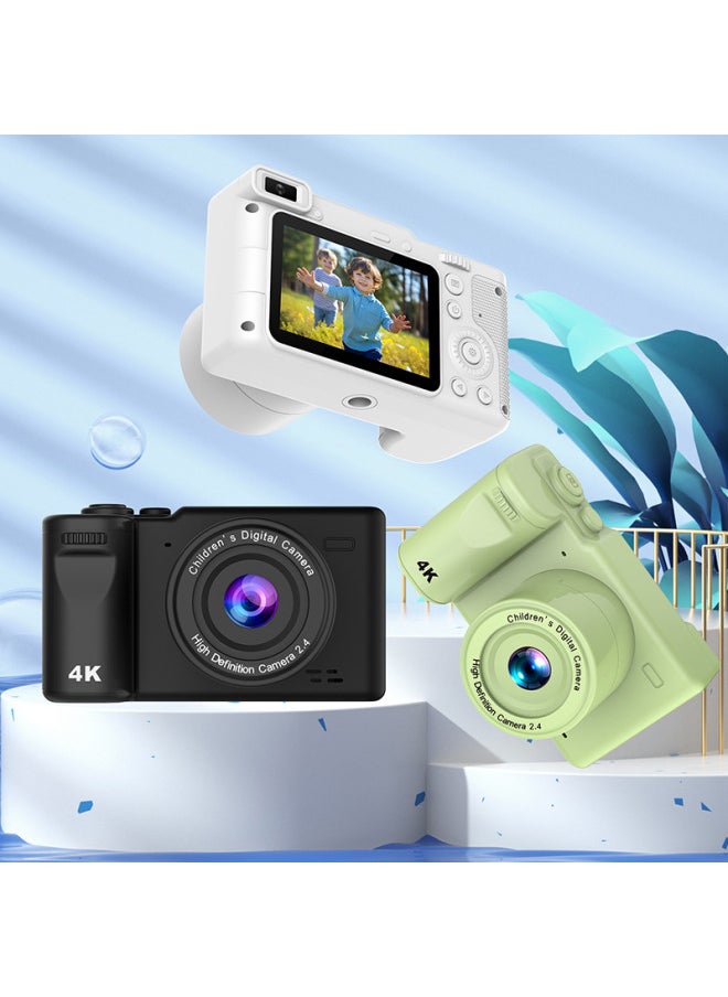 Generic - HD Mini Digital Camera Student Home Camera Student Self-timer Camera HD Card Machine-Body Color:Black HD Display Dual Lens - Image 1