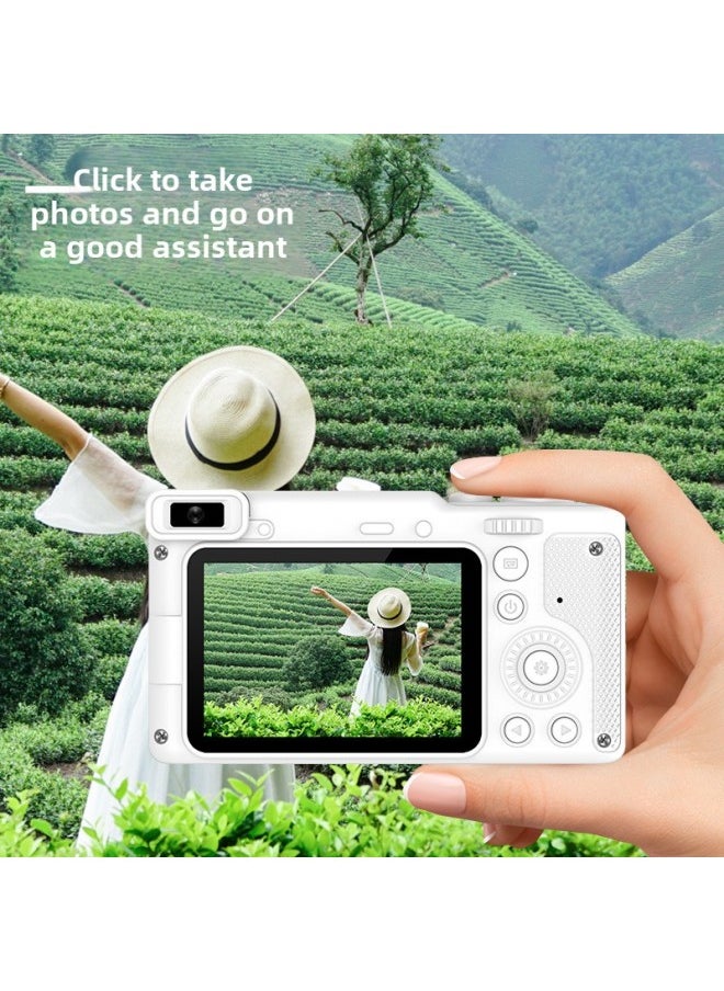Generic - HD Mini Digital Camera Student Home Camera Student Self-timer Camera HD Card Machine-Body Color:Black HD Display Dual Lens - Image 1