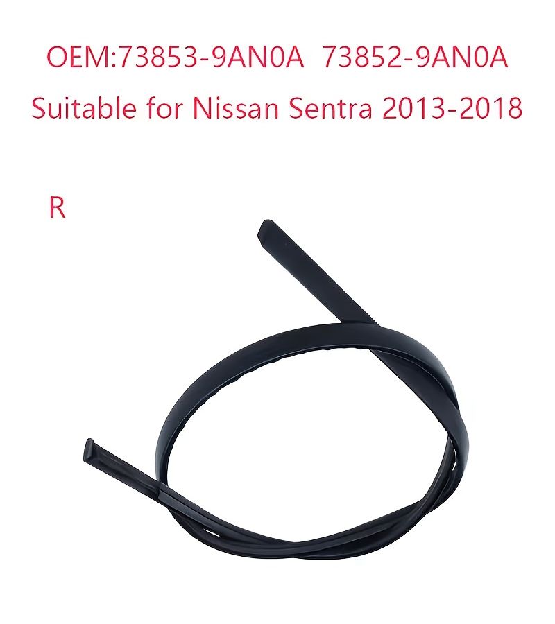OEM Gutter Strip Roof Guard 2pcs for 2013 2018 Nissan Sentra - Image 4