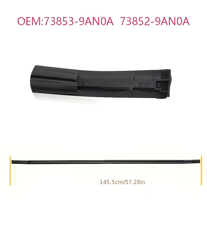OEM Gutter Strip Roof Guard 2pcs for 2013 2018 Nissan Sentra - Image 2