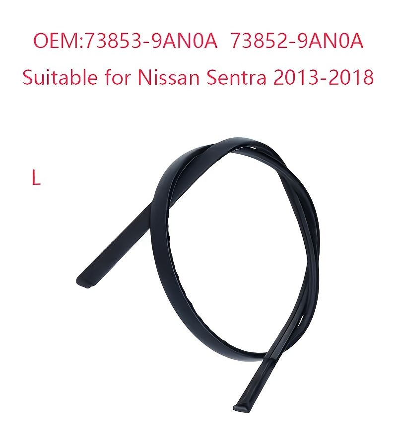 OEM Gutter Strip Roof Guard 2pcs for 2013 2018 Nissan Sentra - Image 3