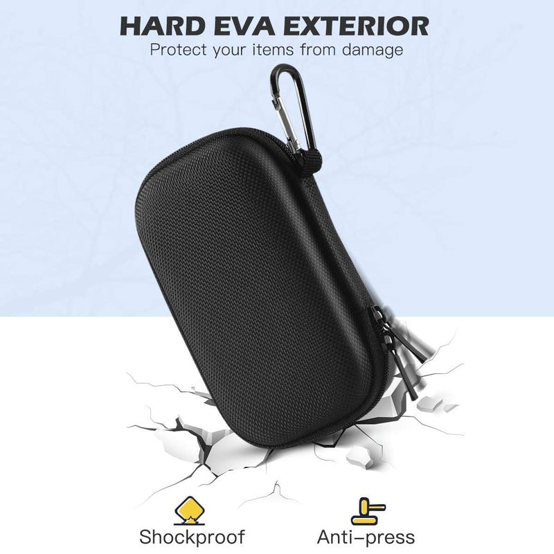 AGPTEK MP3 MP4 Player Case for 2.4 inch MP3 Player, for Gracioso/for ChenFec/for Safuciiv/for RUIZU/for Aiworth and Other MP3 Players Under 2.4 inch, Portable Case with Metal Carabiner Clip - Image 5