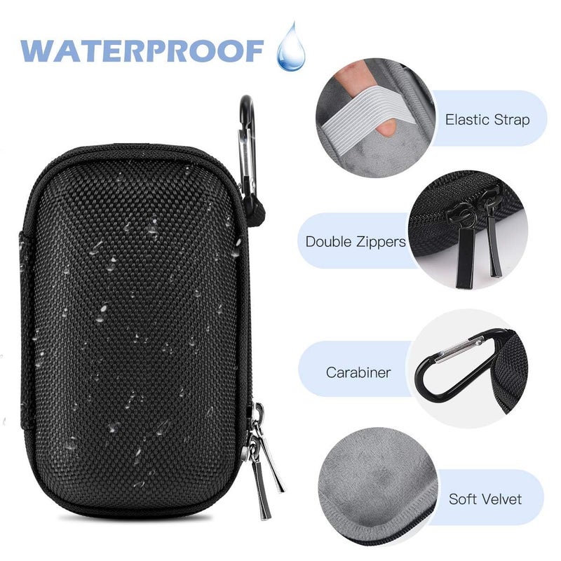 AGPTEK MP3 MP4 Player Case for 2.4 inch MP3 Player, for Gracioso/for ChenFec/for Safuciiv/for RUIZU/for Aiworth and Other MP3 Players Under 2.4 inch, Portable Case with Metal Carabiner Clip - Image 4