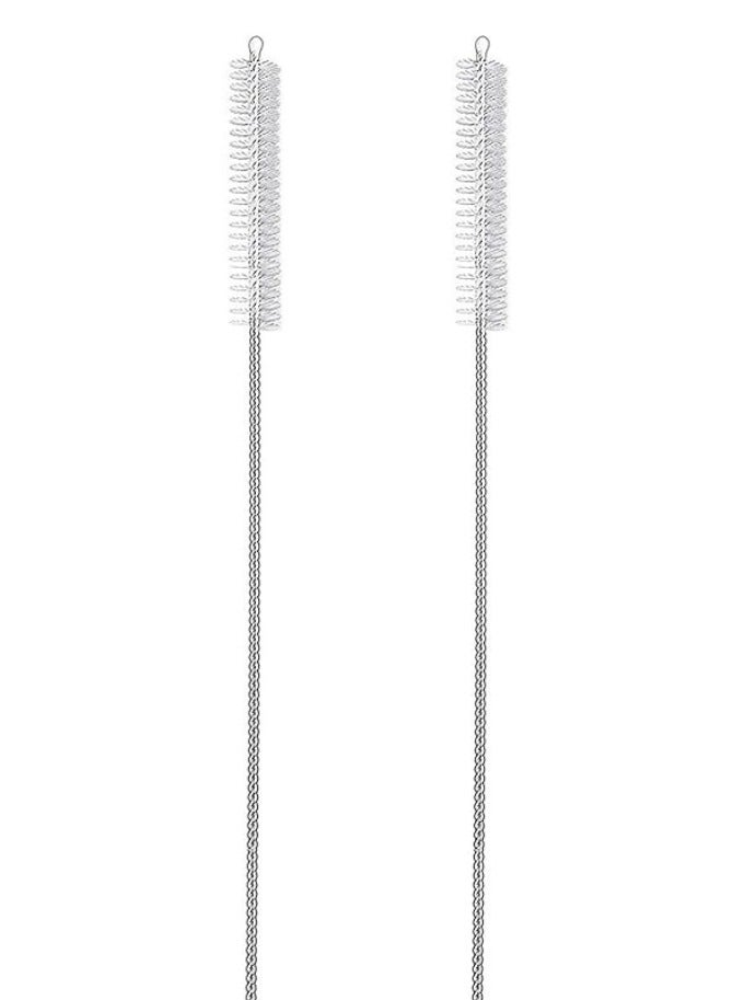 Zaid This pack includes 2 cleaning brushes that are BPA-free and designed for Starbucks straws. The brushes have strong bristles, making them great for cleaning stainless steel drink straws, teapot spouts, glass bottles, and small pipes.  - Image 1