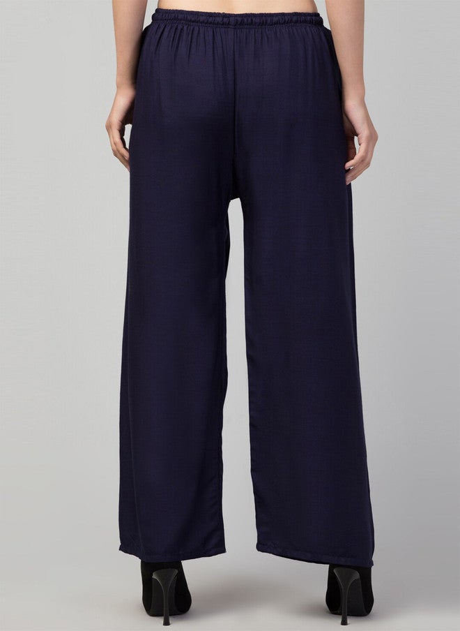 Trend Level Mid-Rise Wide Leg Fit Palazzos - Image 4