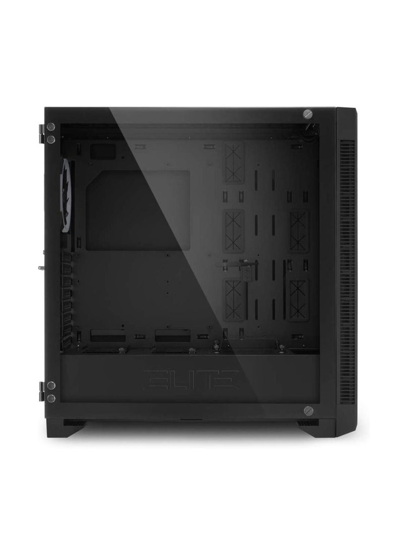 Sharkoon - Sharkoon Ses Ca200G Elite Shark Tower Pc/Computer Case With Led Lights - Black - Image 1