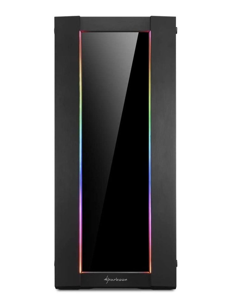Sharkoon - Sharkoon Ses Ca200G Elite Shark Tower Pc/Computer Case With Led Lights - Black - Image 1