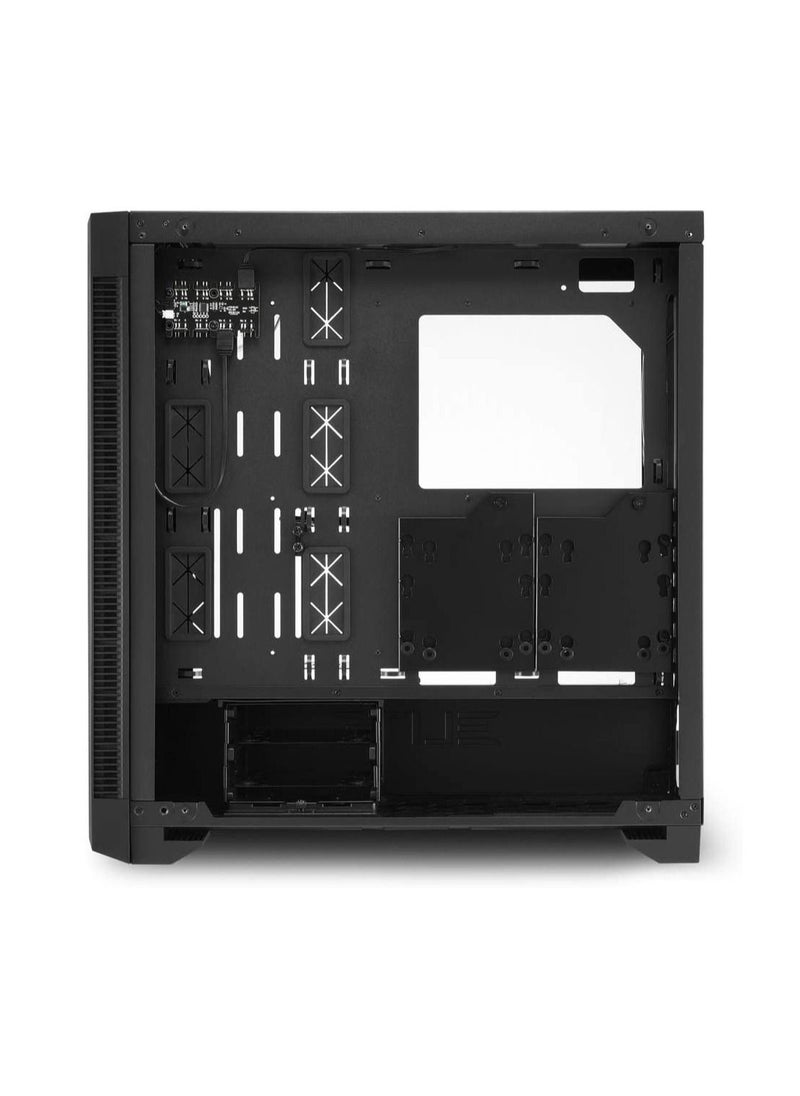 Sharkoon - Sharkoon Ses Ca200G Elite Shark Tower Pc/Computer Case With Led Lights - Black - Image 1