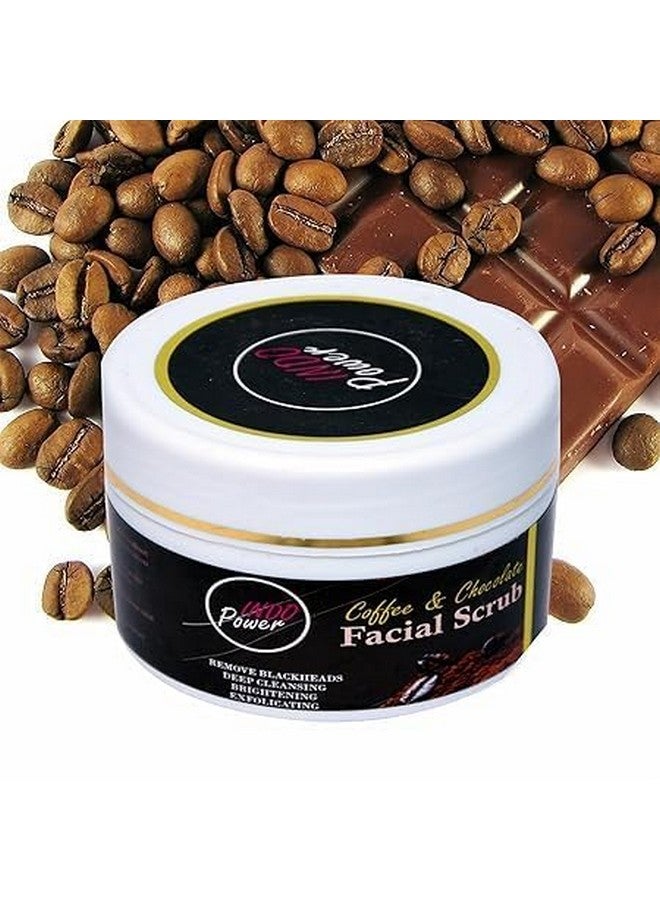 INDOPOWER Chocolate Coffee Face Scrub Exfoliating And Clarifying Skin Reduces blackheads Whitehead Sun Burns Dead Cell No Sulphate No Paraben All Skin Type Exfoliator For Men & Women 100Gm (1Pic) - Image 1