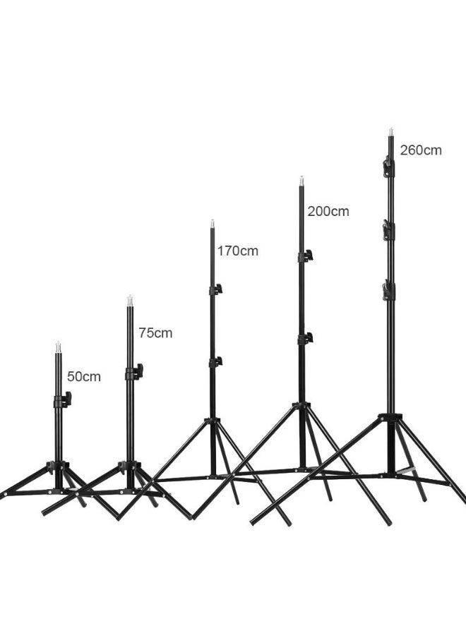 Generic - MF-3308 Camera Tripod with 360° 3 WAY Rotating Head and Stable Metal Brackets, Adjustable Angles, Portable Design - Black - Image 1