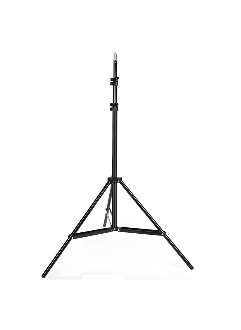 Generic - MF-3308 Camera Tripod with 360° 3 WAY Rotating Head and Stable Metal Brackets, Adjustable Angles, Portable Design - Black - Image 1