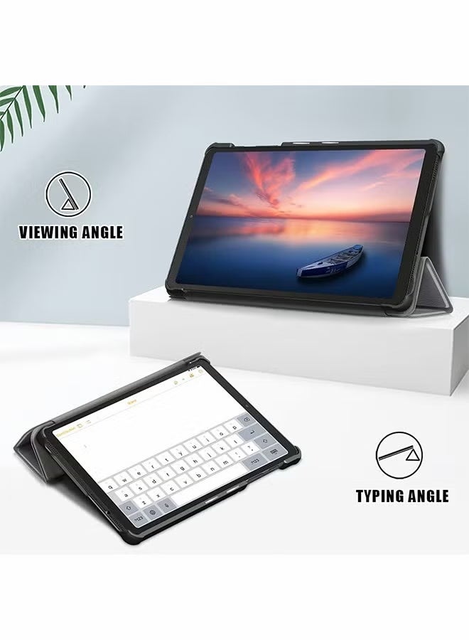 غلاف حماية رقيق بحجم 8.7 بوصة للجهاز Galaxy Tab A7 Lite 2021 (SM-T220/225)، مع دعم ثلاثي الانكماش المقاوم للصدمات، غلاف حماية خفيف الوزن ورمادي للجهاز Galaxy Tab A7 Lite - Image 4