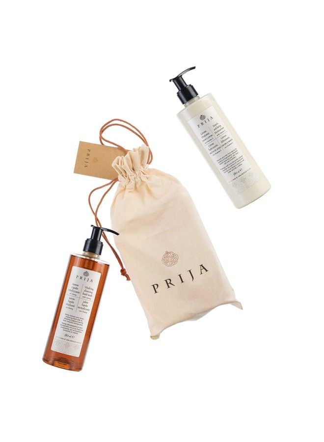 Prija Everyday Treatment Gift Pack Contains Vitalizing Cleansing Hand Wash With Ginseng And Hands And Body Moisturizer With Vitamin E  Vegan Friendly  Dermatologically Tested - Image 3