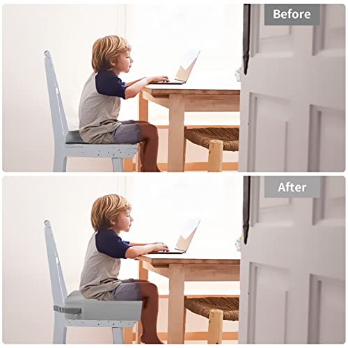 KOXUIUF Toddler Booster Seat for Kitchen Chair Dining Table, Washable Thick Strong Support Portable Booster Chair for Toddlers Eating, Easy Cleaning Booster Seat Cushion Detachable with Adjustable Straps - Image 3