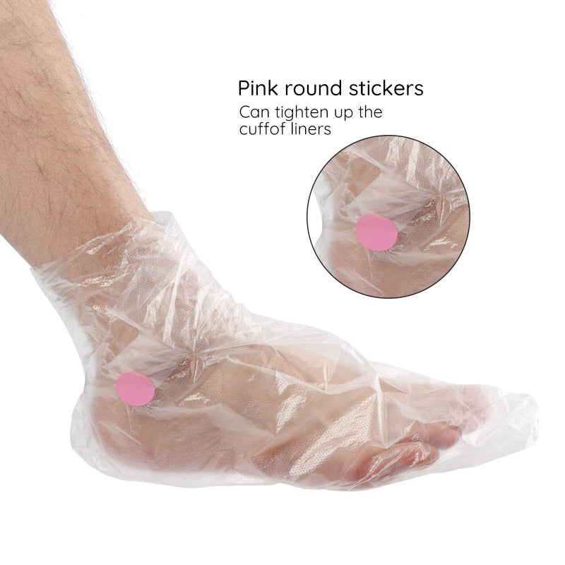 Segbeauty Paraffin Wax Bath Liners for Foot, 200pcs Extra Large XL Paraffin Foot Bags, Plastic Paraffin Bath Socks Hot Wax thera-py Booties Covers for SPA Wax treat-ment Paraffin Wax Machine - Image 4