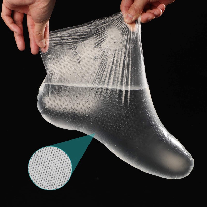 Segbeauty Paraffin Wax Bath Liners for Foot, 200pcs Extra Large XL Paraffin Foot Bags, Plastic Paraffin Bath Socks Hot Wax thera-py Booties Covers for SPA Wax treat-ment Paraffin Wax Machine - Image 5