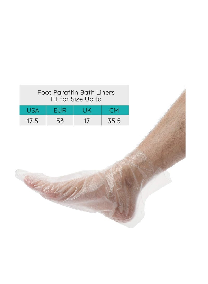 Segbeauty Segbeauty Paraffin Wax Bath Liners for Foot, 200pcs Extra Large XL Paraffin Foot Bags, Plastic Paraffin Bath Socks Hot Wax thera-py Booties Covers for SPA Wax treat-ment Paraffin Wax Machine - Image 3