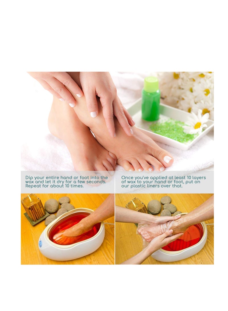 Segbeauty Segbeauty Paraffin Wax Bath Liners for Foot, 200pcs Extra Large XL Paraffin Foot Bags, Plastic Paraffin Bath Socks Hot Wax thera-py Booties Covers for SPA Wax treat-ment Paraffin Wax Machine - Image 5
