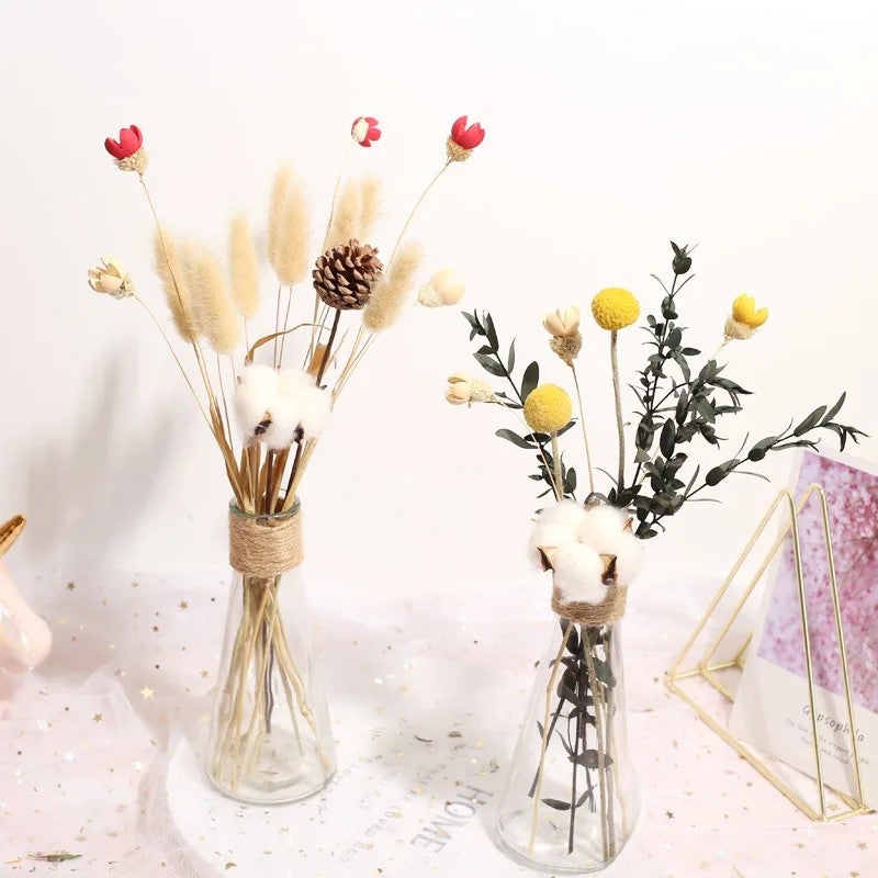 Bluejw Handmade Mini Dried Flower Bouquet - Natural Dried Plants Home Decor for Valentine's Day Christmas Gifts, Various Styles - Image 3
