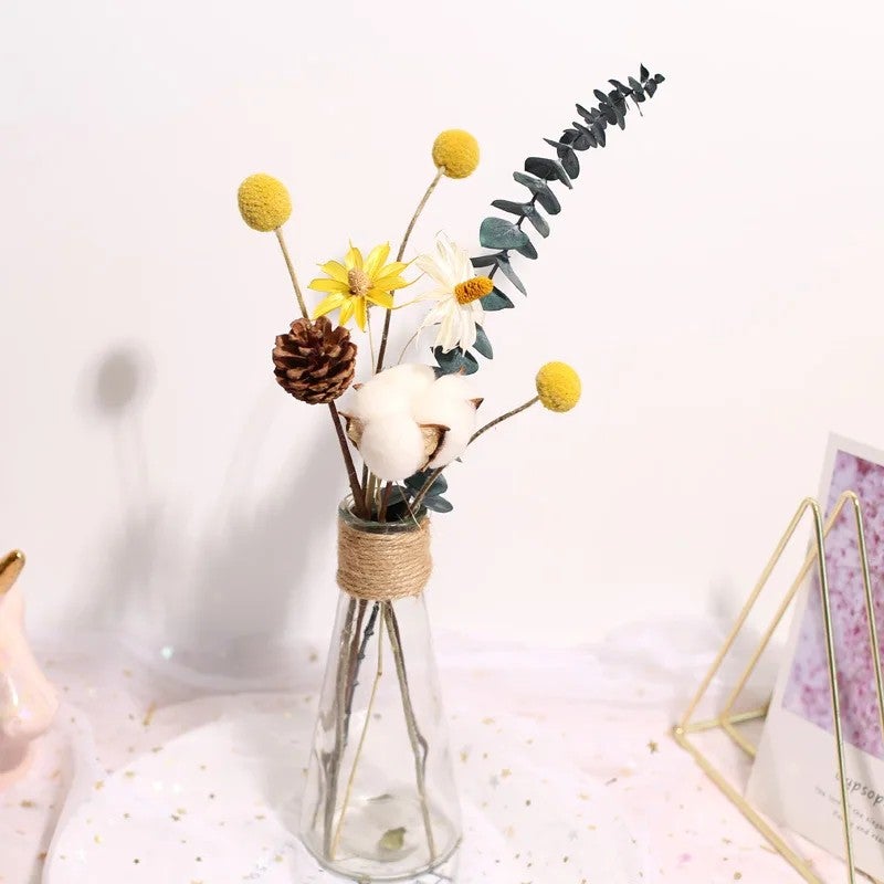 Bluejw Handmade Mini Dried Flower Bouquet - Natural Dried Plants Home Decor for Valentine's Day Christmas Gifts, Various Styles - Image 4