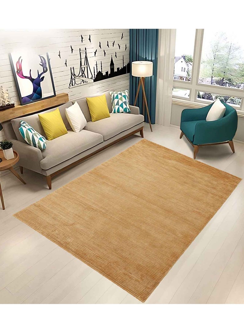 VENICE -100% VISCOSE RUG- 150X230 CMS- GOLD - Image 1
