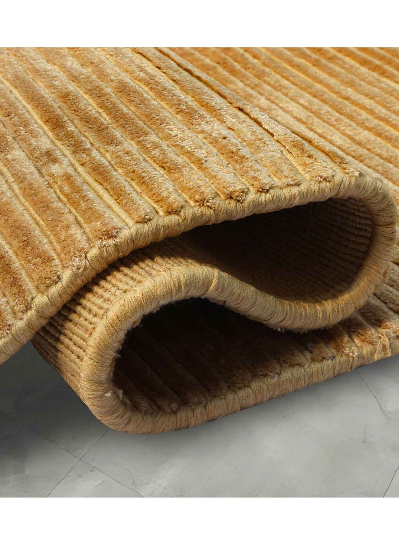 VENICE -100% VISCOSE RUG- 150X230 CMS- GOLD - Image 3