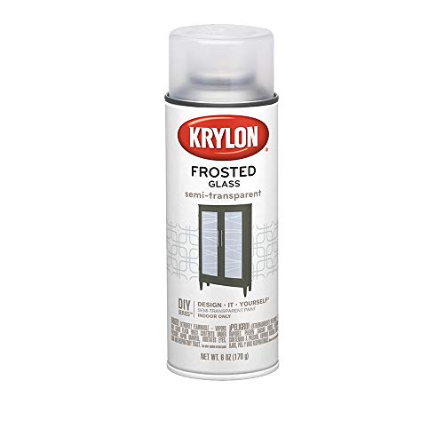 Krylon Frosted Glass Spray Paint, 6 oz, Frosted White - Image 1