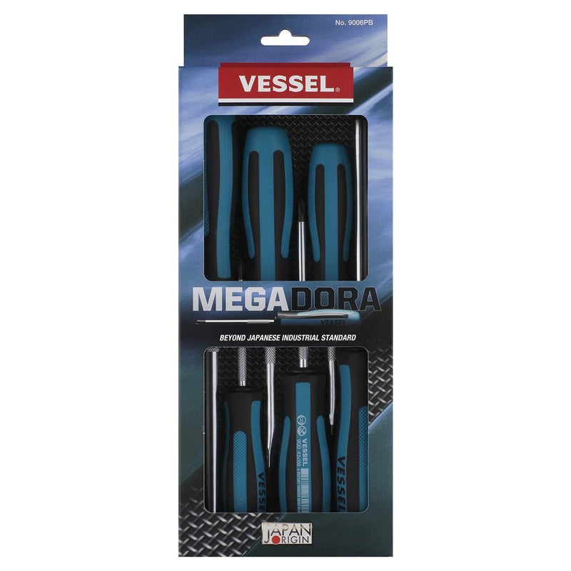 Vessel Megadora Screwdriver Set 6Pcs. 9006Pb (Paper Box) - Image 4