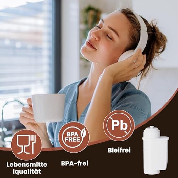 GOLDEN ICEPURE Coffee Water Filter Compatible With Siemens Eq Series Eq 6 Siemens Tz70003 Tcz7003 Tcz7033 Brita Intenza Bosch 12008246 Water Filter Bcm8450Uc Pack Of 4 - Image 4