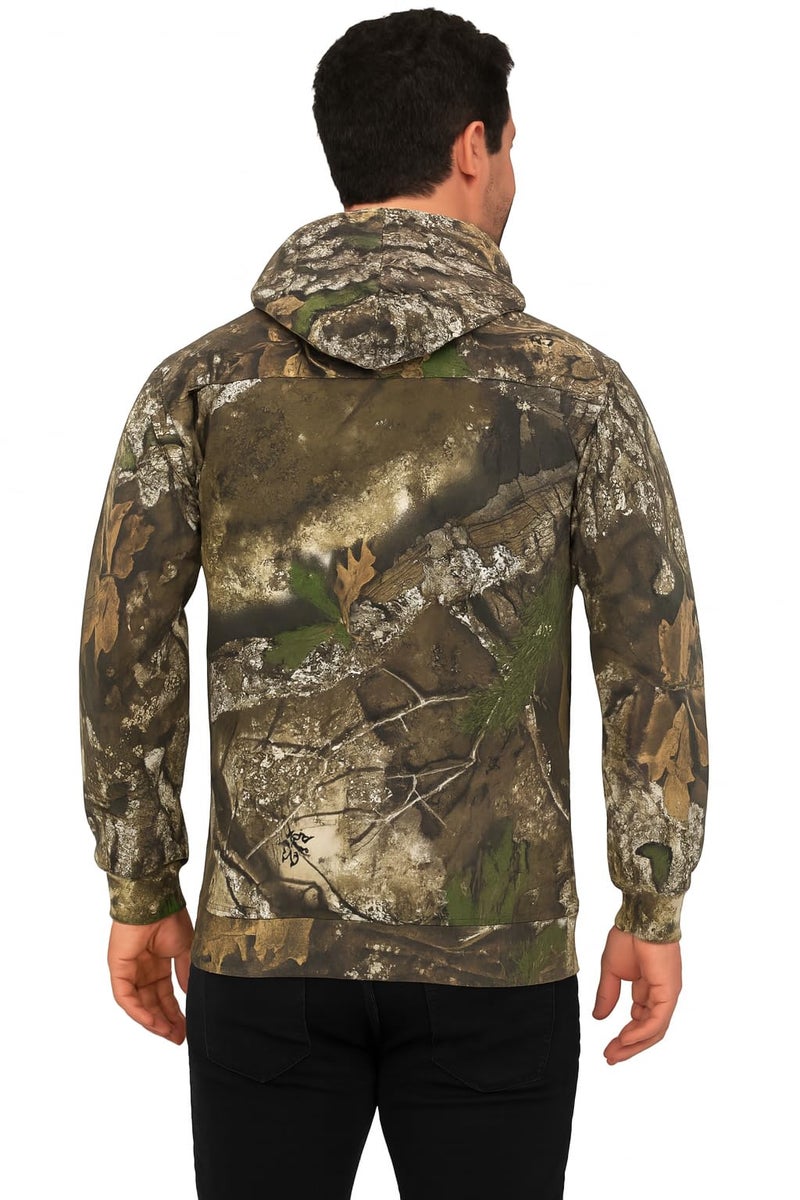 Bell Rangers Realtree APX Camo Hoodie Men and Women - Comfy Cotton Unisex Hunting Outdoor Apparel (Large) - Image 2