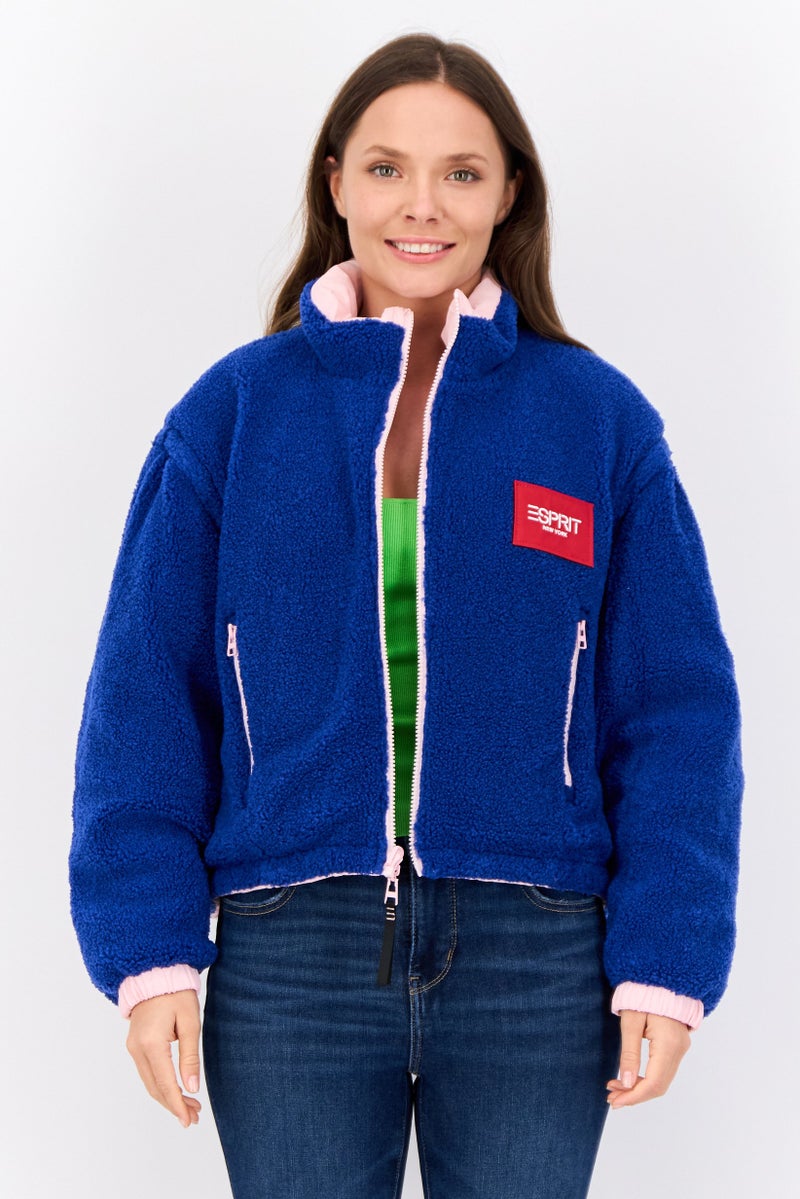 ESPRIT Women Reversible Quilted Puffer Jacket, Pink - Image 4