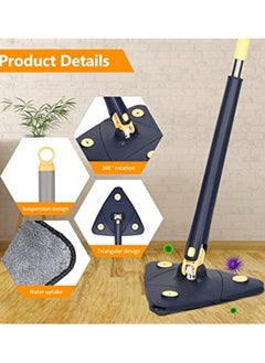 Generic A self-squeezing triangular area of ​​​​the stainless hand, a 360-degree moving area for easy access to dust in the corners and corners  - Image 2