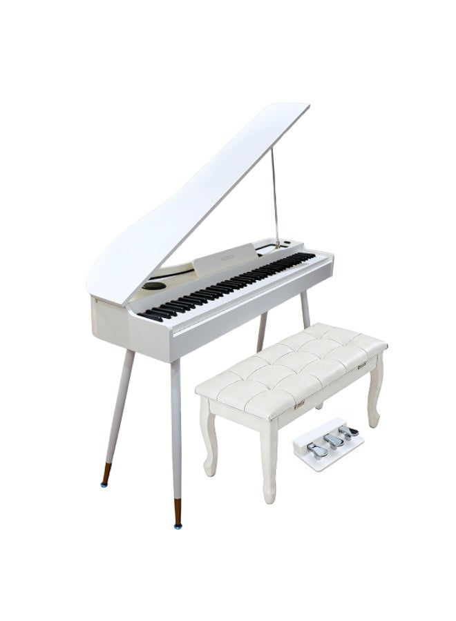 YORX YR-88 WH 88-Key Digital Piano with Hammer-Action Keys, White - Image 2