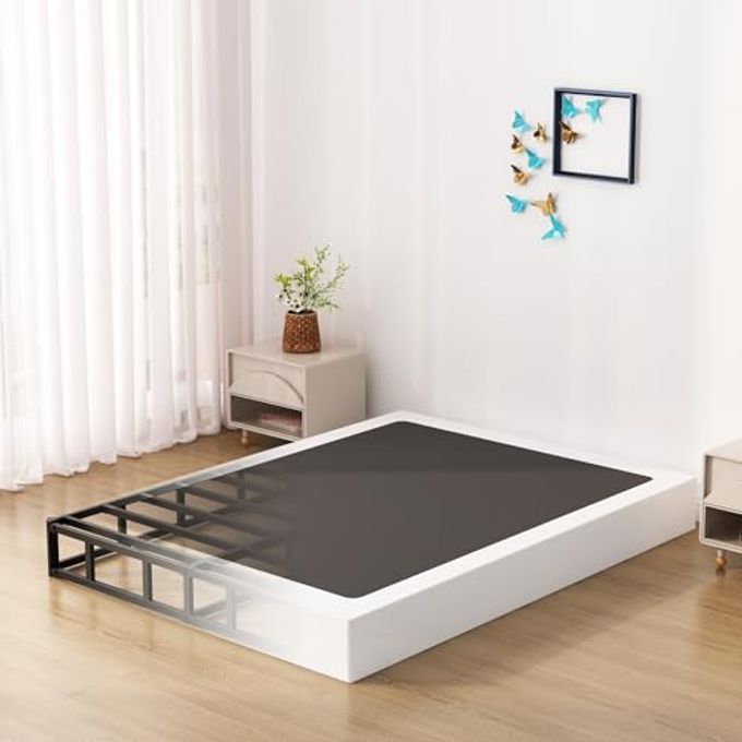7 Inch Box Spring For Queen Bed Bed Base Low Profile Metal Queen Box Spring With Fabric Cover 3000 Lbs Max Weight Capacity Mattress Foundation Noisefree Easy Assembly