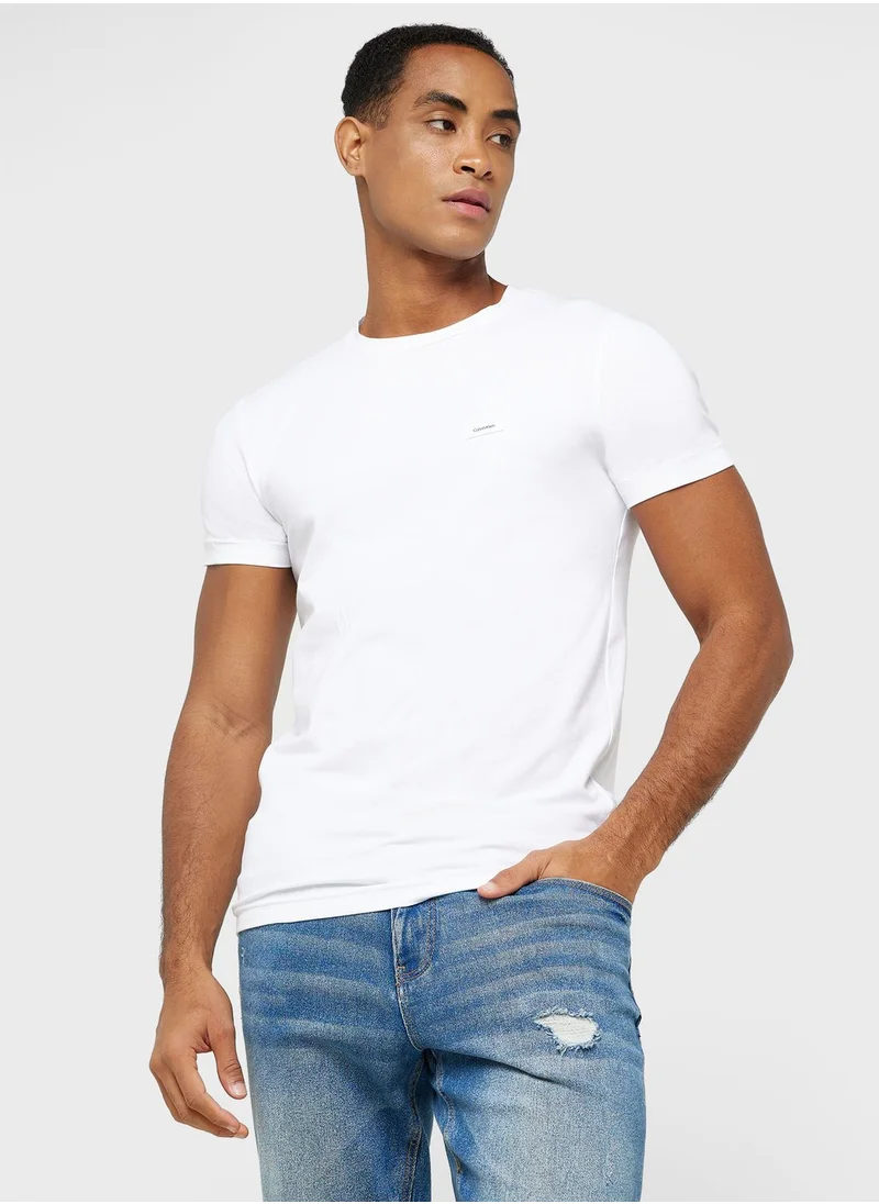 CALVIN KLEIN Logo Crew Neck T-Shirt