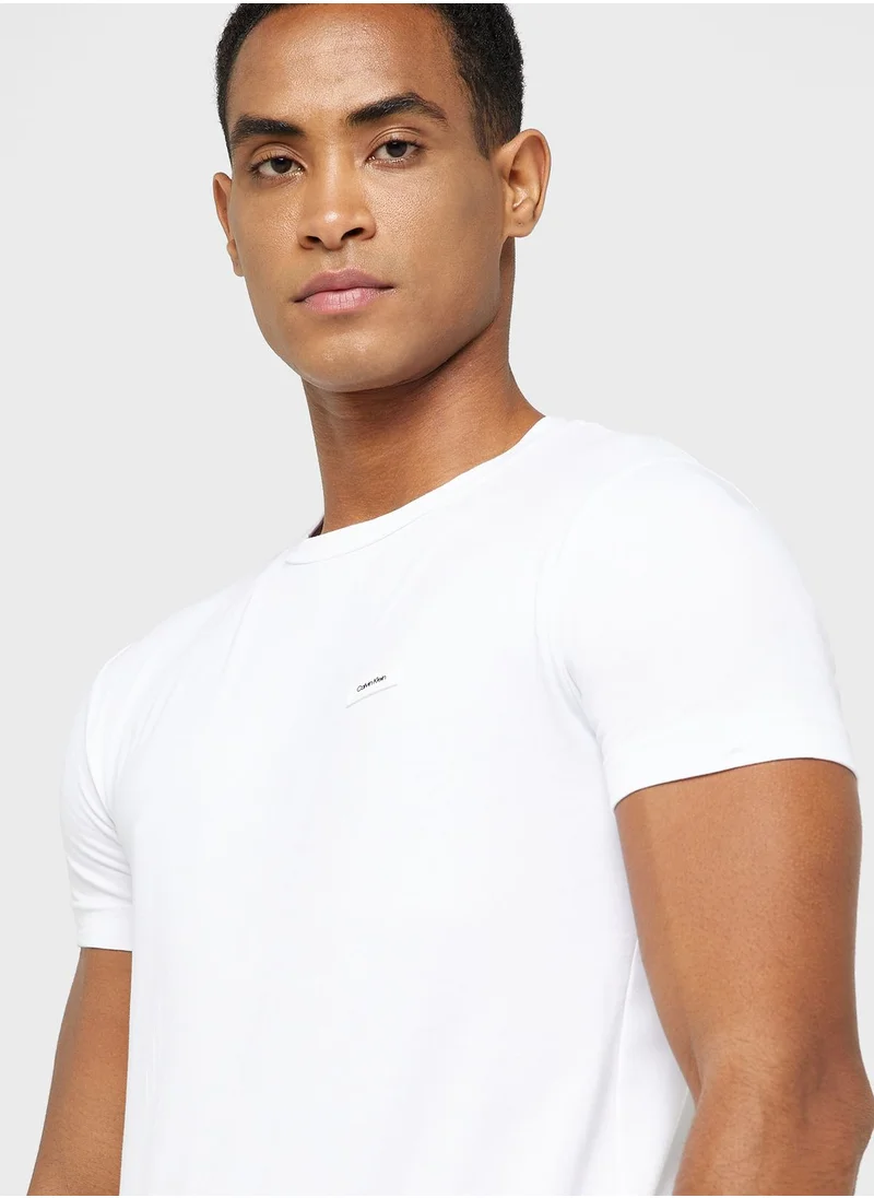 CALVIN KLEIN Slim Stretch Cotton T-Shirt
