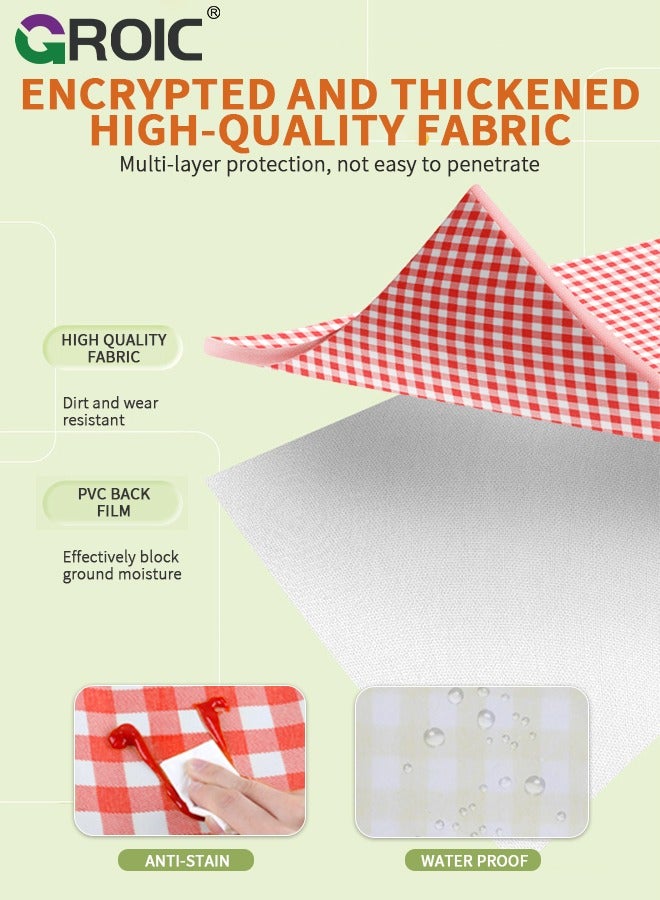 GROIC Picnic Blanket Extra Large Waterproof, 200×200cm Waterproof Foldable Blanket, Portable Picnic Mat, Camping Grass Picnic Blanket for 8 Adults Outdoor Picnic Mat, Camping Outdoor Activities Supplies - Image 2