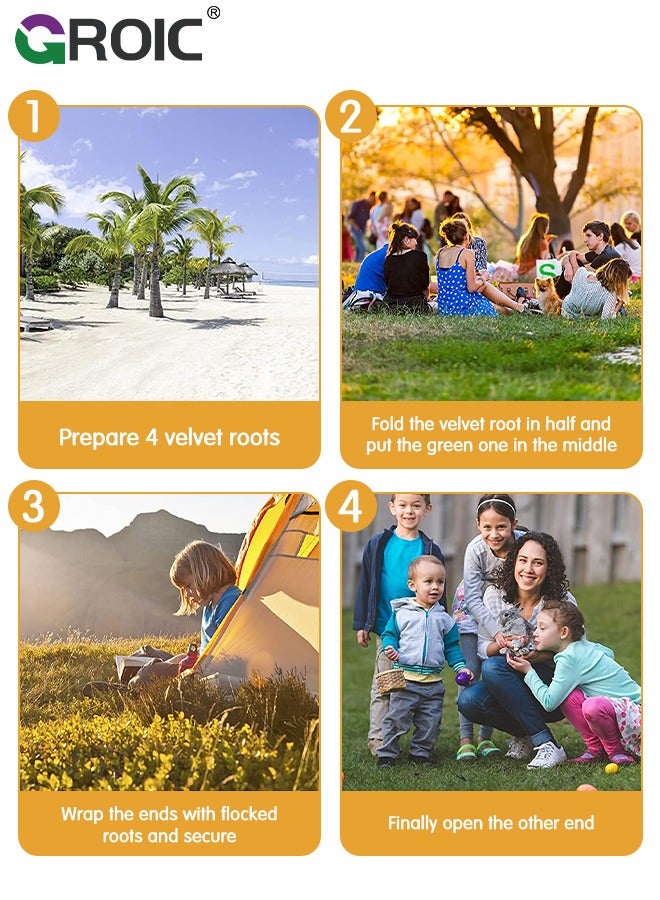 GROIC Picnic Blanket Extra Large Waterproof, 200×200cm Waterproof Foldable Blanket, Portable Picnic Mat, Camping Grass Picnic Blanket for 8 Adults Outdoor Picnic Mat, Camping Outdoor Activities Supplies - Image 5