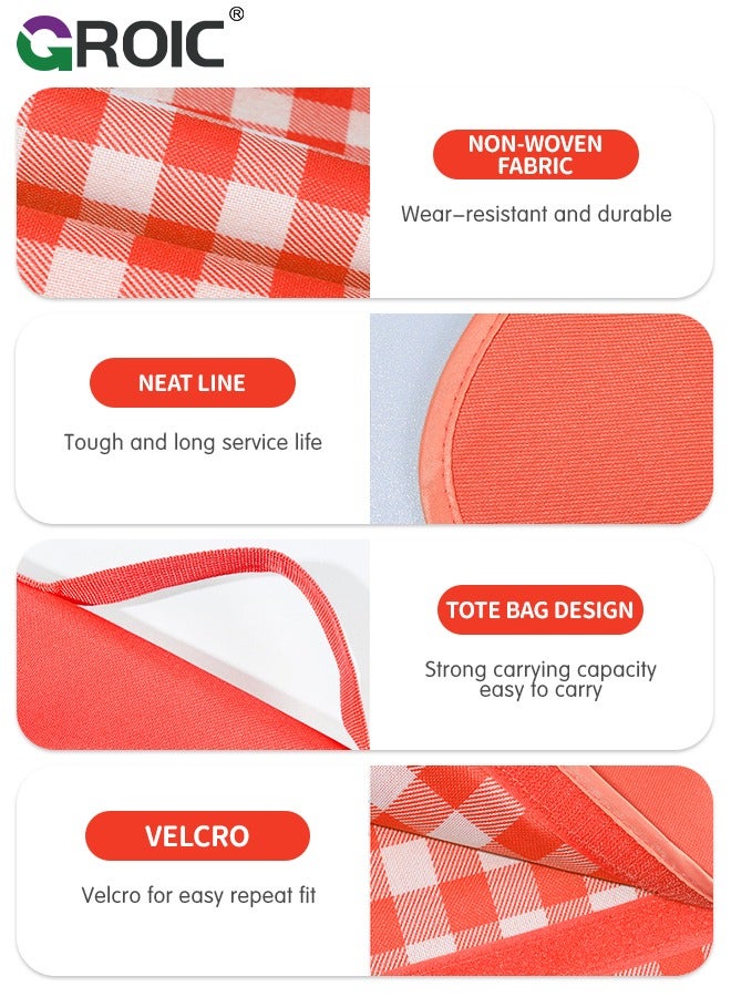 GROIC Picnic Blanket Extra Large Waterproof, 200×200cm Waterproof Foldable Blanket, Portable Picnic Mat, Camping Grass Picnic Blanket for 8 Adults Outdoor Picnic Mat, Camping Outdoor Activities Supplies - Image 3