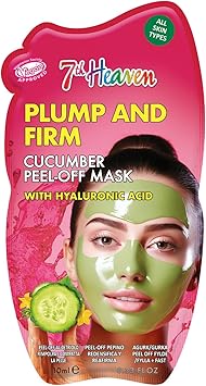 7th Heaven Cucumber Peel Off Face Mask with Hyaluronic Acid Plump and Firm All Skin Types - Image 1