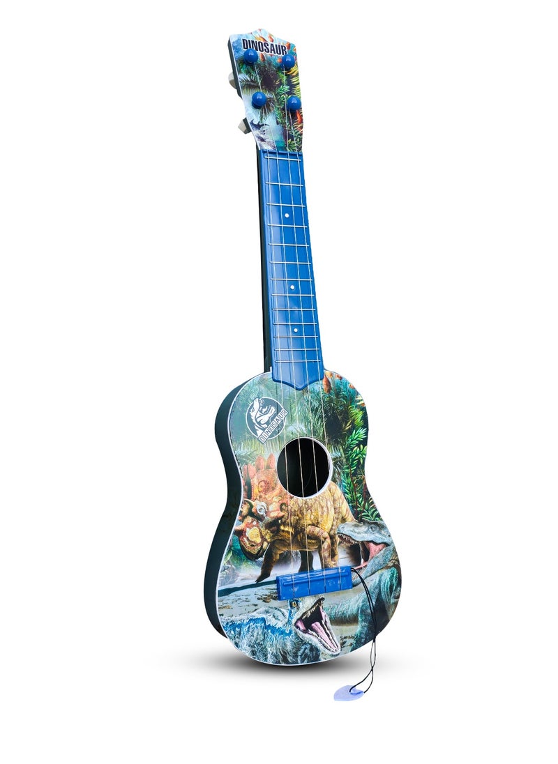 Kids Dinosaur Musical instruments 4 string bass musical toys guitar  - Image 1