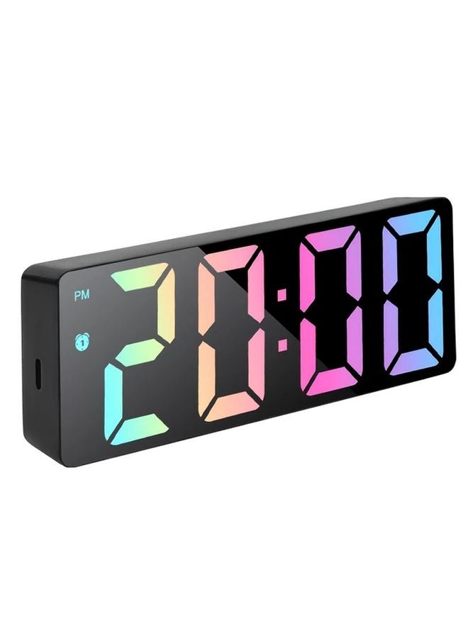 White LED Alarm Clock World Time Date Temperature Display Dual Mode Snooze - Image 4
