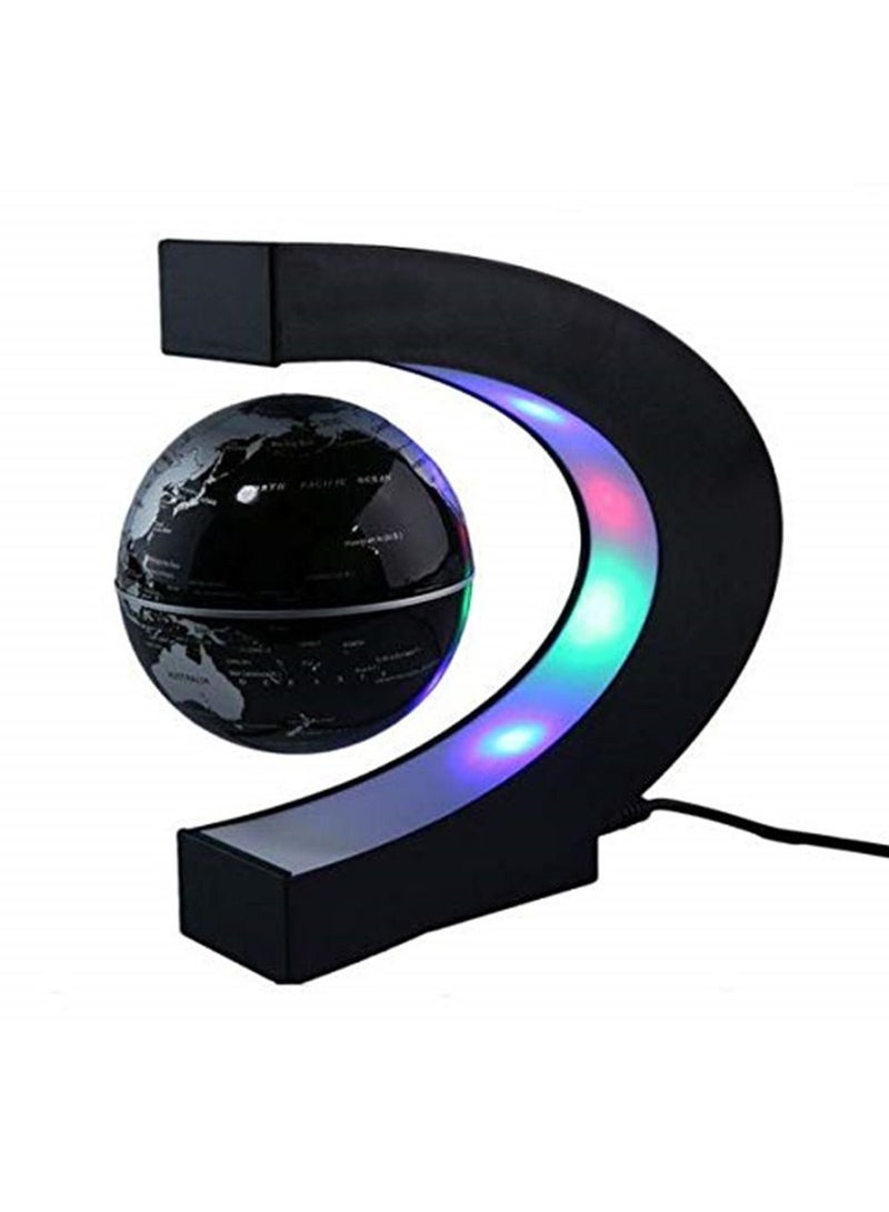 C Shape LED World Map Floating Globe Tellurion Magnetic Levitation Light Antigravity magic novel light - Image 1