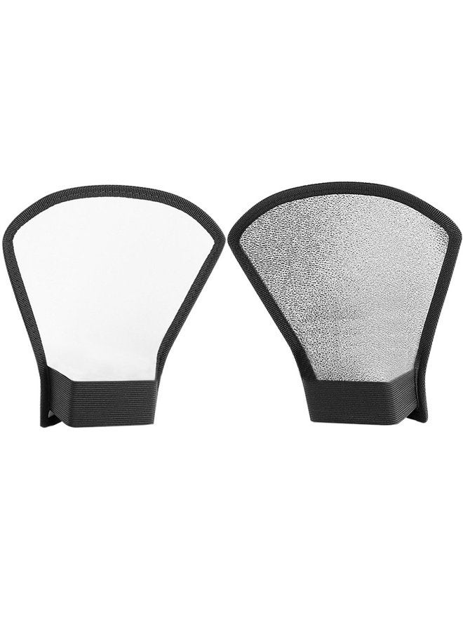 Neewer Flash Diffuser Silver/White Reflector for Nikon Speedlite SB-600,SB-800,SB-900,Canon Speedlite 380EX 430EX 550EX 580EX Vivita Flash Sunpack Sony Pentax Olympus Yongnuo Neewer Godox Flash - Image 1
