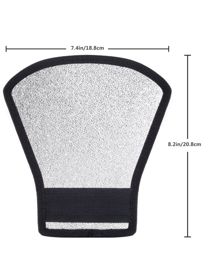 Neewer Flash Diffuser Silver/White Reflector for Nikon Speedlite SB-600,SB-800,SB-900,Canon Speedlite 380EX 430EX 550EX 580EX Vivita Flash Sunpack Sony Pentax Olympus Yongnuo Neewer Godox Flash - Image 3