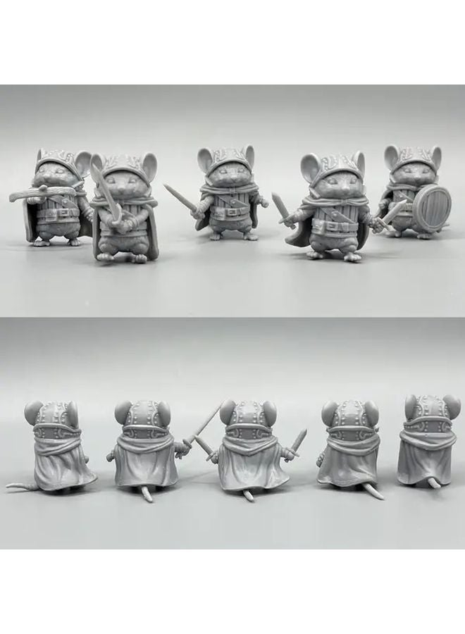 محارب السيف العظيم الجرذ مصغرة مطبوعة ثلاثية الأبعاد شخصية درع آر بي جي لدن د - Image 4