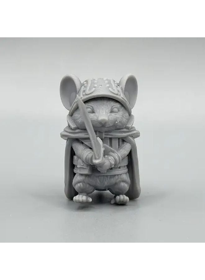 محارب السيف العظيم الجرذ مصغرة مطبوعة ثلاثية الأبعاد شخصية درع آر بي جي لدن د - Image 1